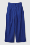 Cos High-waisted Wide-leg Trousers In Blue