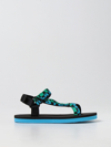 Stella Mccartney Multicolor Sandals For Boy With Logo In Black