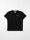 Marcelo Burlon County Of Milan Kids' County Of Milan T-shirt In Cotton With Logo In Black