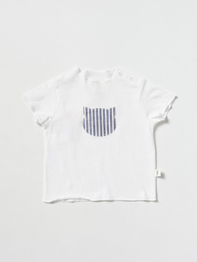 Teddy & Minou Babies'  Newborn Girl T-shirt White Size 3 Cotton