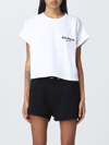 Balmain Women's White Cotton T-shirt In White