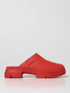 Ganni Recycled Rubber City Mule In Orange