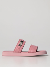 By Far Easy Slip-on Sandals In Leather In Pink