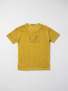 C.p. Company Kids' C.p. T-shirt Company With Logo In Gold