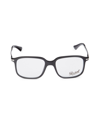 Persol Men's 51mm Rectangle Optical Glasses In Black