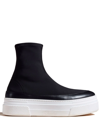 Khaite Ludlow Stretch Sock Sneakers In Schwarz