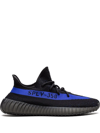 Adidas Originals Yeezy Boost 350 V2 Core Black/daze Blue Sneakers In Black