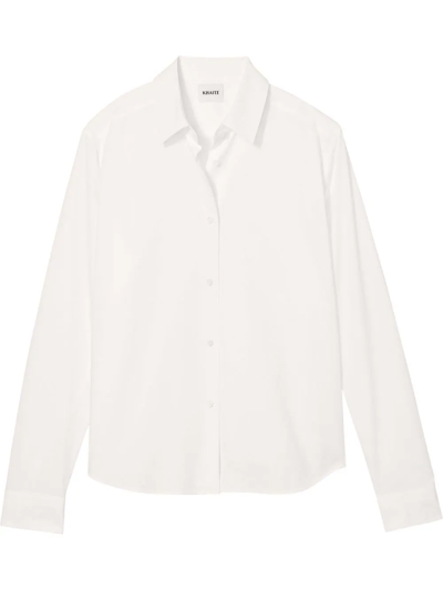 Khaite Argo Button-up Shirt In White