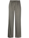 PAULA DRAWSTRING STRAIGHT-LEG TROUSERS