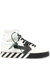 OFF-WHITE VULCANIZED HIGH-TOP SNEAKERS