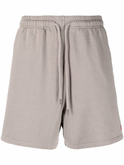 424 Logo-print Drawstring Cotton-jersey Shorts In Grey