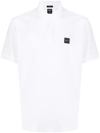 Hugo Boss Logo-print Polo Shirt In White