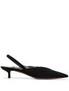 Neous Sling-back Suede Mules In Schwarz