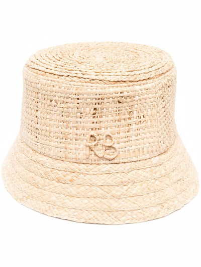 Ruslan Baginskiy Logo-detail Bucket Hat In Nude