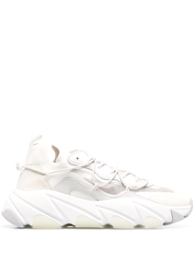 Ash Addict Low-top Chunky Sneakers In White