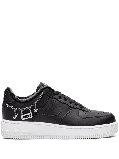 Nike Air Force 1 Trainers In Black