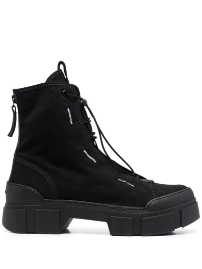 Vic Matie Chunky Lace-up Boots In Schwarz