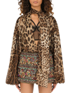 Dolce & Gabbana Leopard-print Silk Pussy-bow Blouse In Multicolour