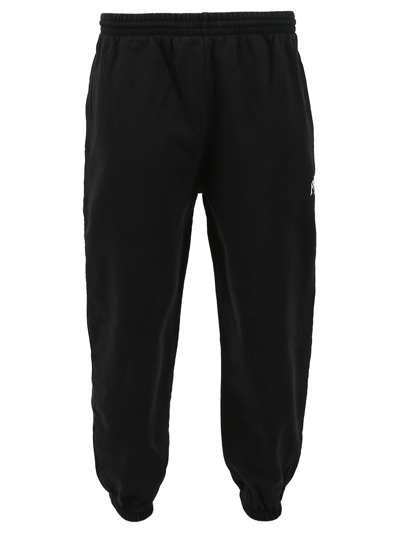 Balenciaga Sporty B Stretch Knee Sweatpants Black In 1070