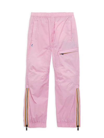 K-way Little Girl's & Girl's Edgard Water-repellant Pants In Pink