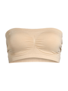 Yummie Seamless Nylon Bandeau In Brown