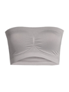 Yummie Seamless Nylon Bandeau In Shark Skin