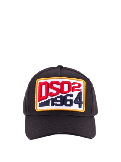 Dsquared2 Black 1964 Logo Patch Baseball Cap