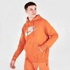 Nike Men's Sportswear Club Fleece Hoodie In Hot Curry