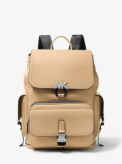 Michael Kors Hudson Leather Backpack In Brown ModeSens