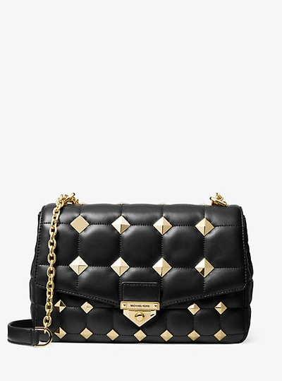Michael Kors Soho Extra-large Studded Quilted Leather Shoulder