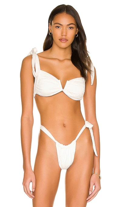 Tularosa Seashell Bikini Top In Off White
