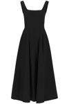 Sportmax Faida Cotton Poplin Dress In Black