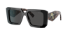 Prada Pr 23ys 1ab5s0 Square Sunglasses In Dark Grey