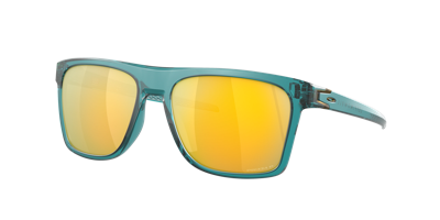 Oakley Leffingwell Oo9100-06 Wayfarer Polarized Sunglasses In Matte Artic Surf