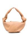 Bottega Veneta Double Knot Mini Top Handle Bag In Braun