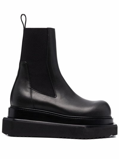 Rick Owens Beatle Turbo Cyclops Boots In Black