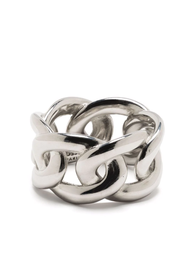 Goossens Lhassa Chunky-link Ring In Silver