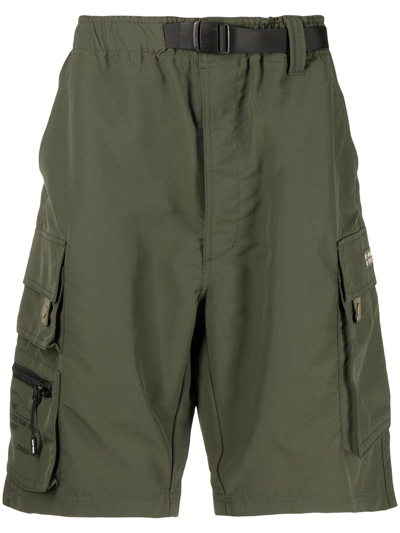 Izzue Belted-waist Shorts In Green
