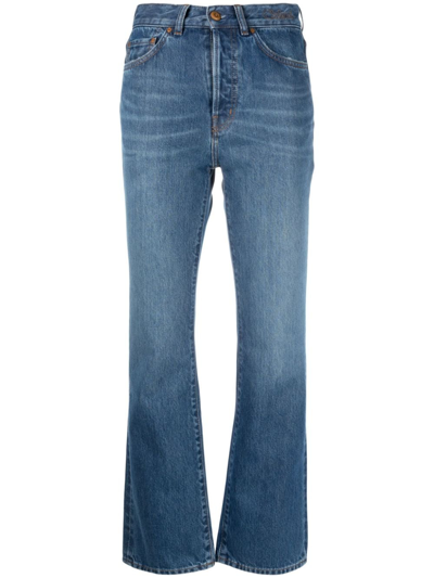 Chloé High-rise Flared Jeans In Medium Wash