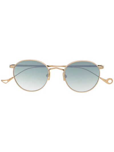Eyepetizer Round-frame Sunglasses In Gold