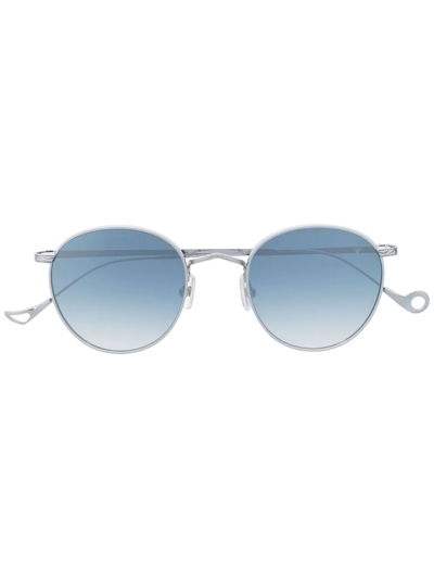 Eyepetizer Jockey Round-frame Sunglasses In Grau