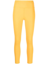 Girlfriend Collective Lemon Compressive High-rise Legging In Yellow