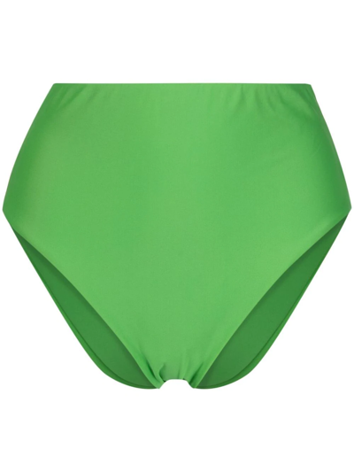 Nanushka Bente High Waist Swim Bottoms In Green