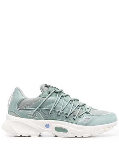 Mcq By Alexander Mcqueen Aratana Sage Panelled Mesh Trainers In Green