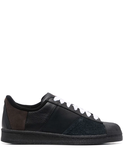 Adidas Originals Superstar Lace-up Sneakers In Black