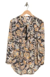 Daniel Rainn Long Sleeve Tunic Top In I101 Black