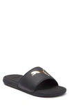 Puma Cool Cat Sport Slide Sandal In  Black- Team Gold