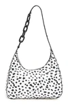 House Of Want Newbie Vegan Leather Shoulder Bag In Dalmation