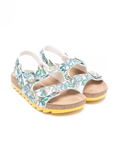 Monnalisa Kids' X Looney Tunes Bugs Bunny Double-buckle Sandals In Blue