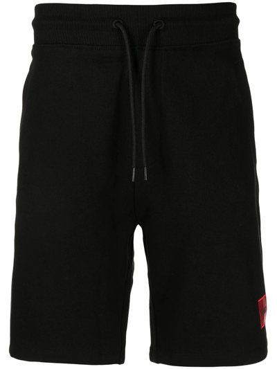 Hugo Logo-print Shorts In Black